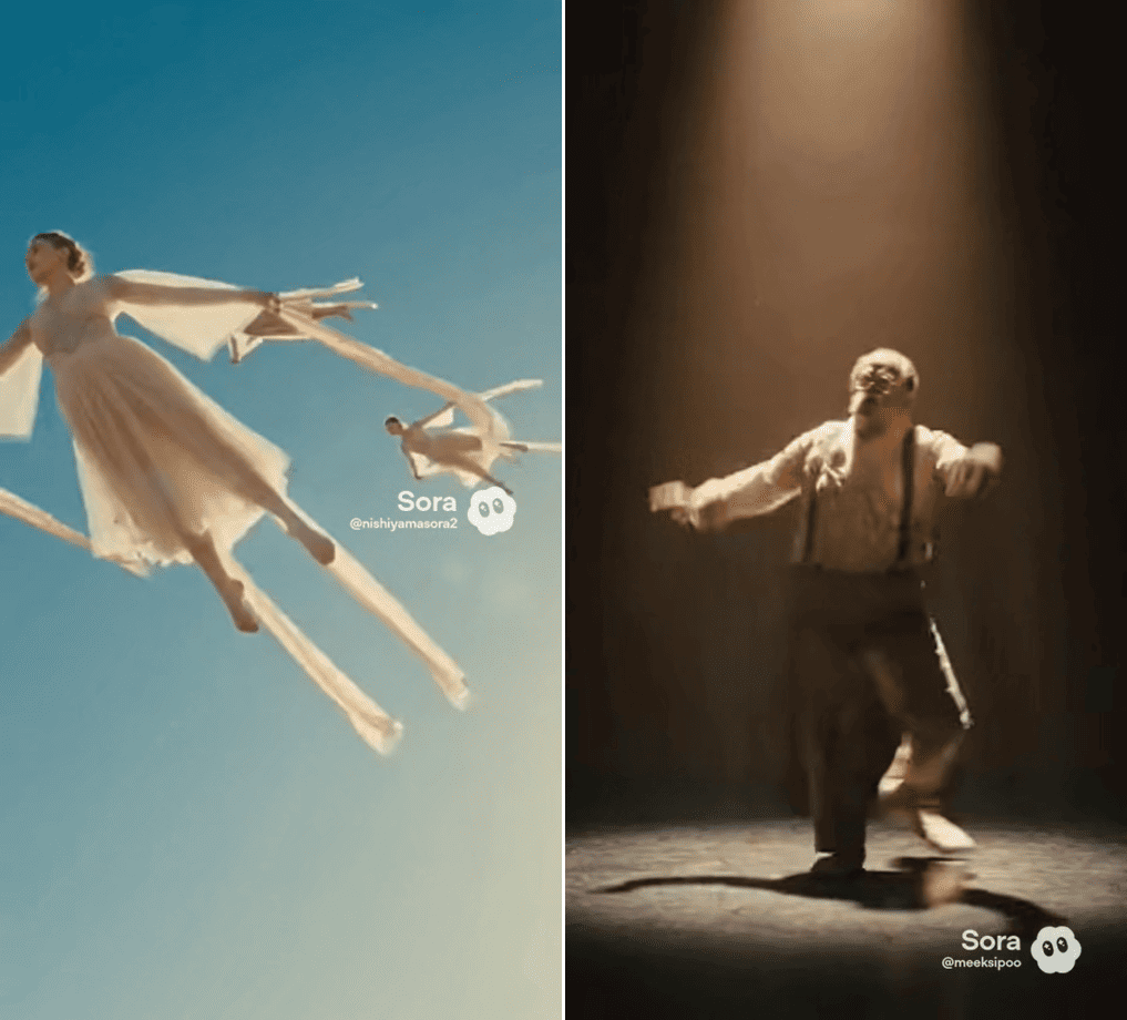 Скриншоты видео с сайта sora.chatgptp.com