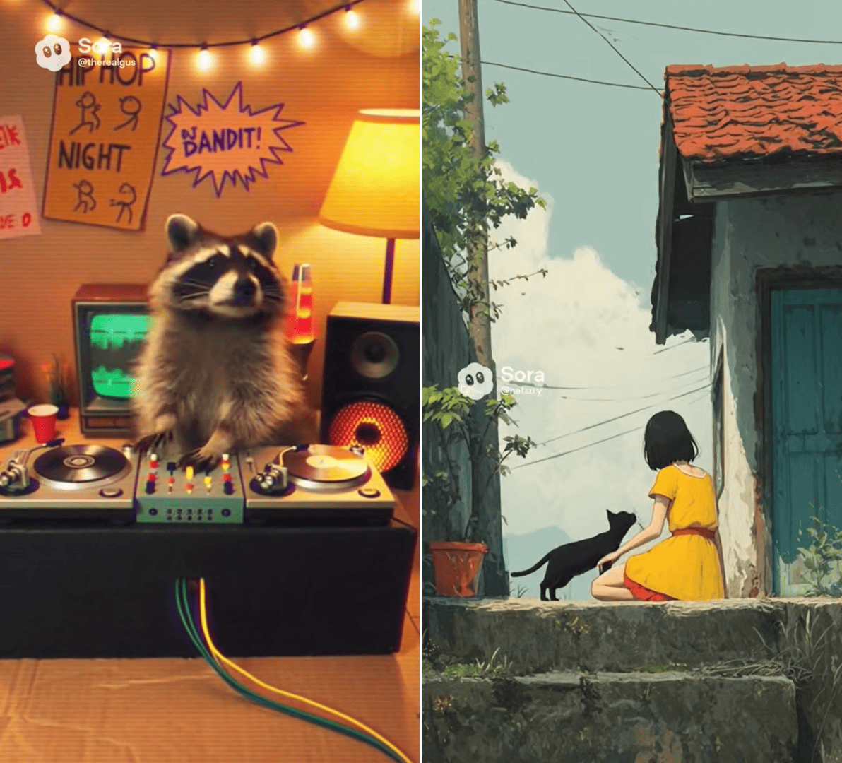 Скриншоты видео с сайта sora.chatgptp.com